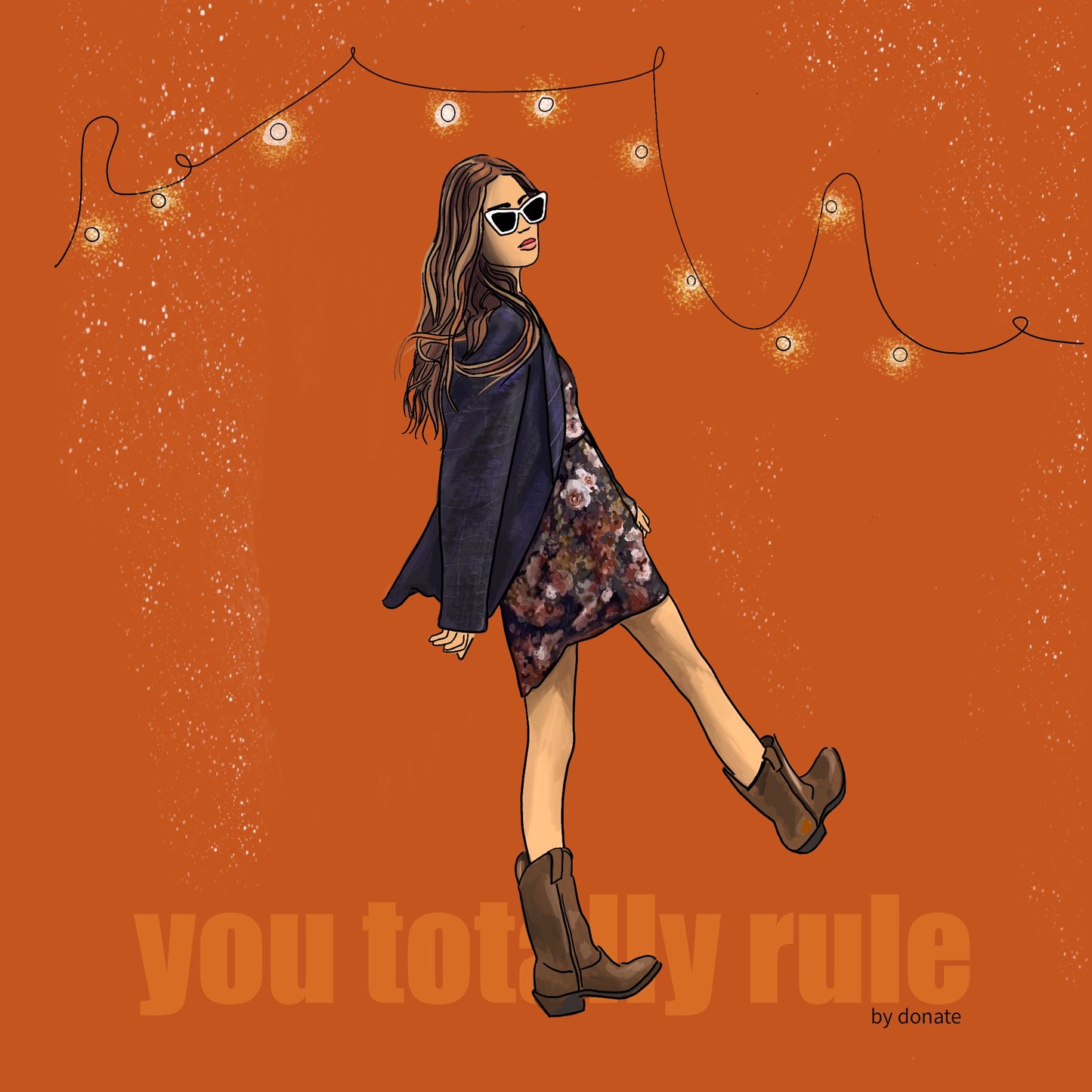 You totally rule (15x15cm)