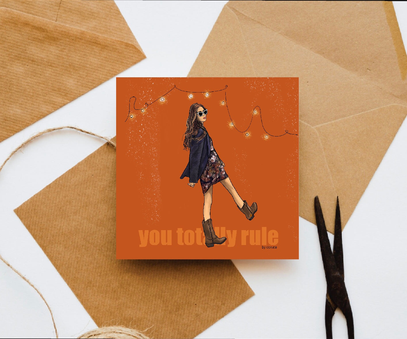 You totally rule (15x15cm)