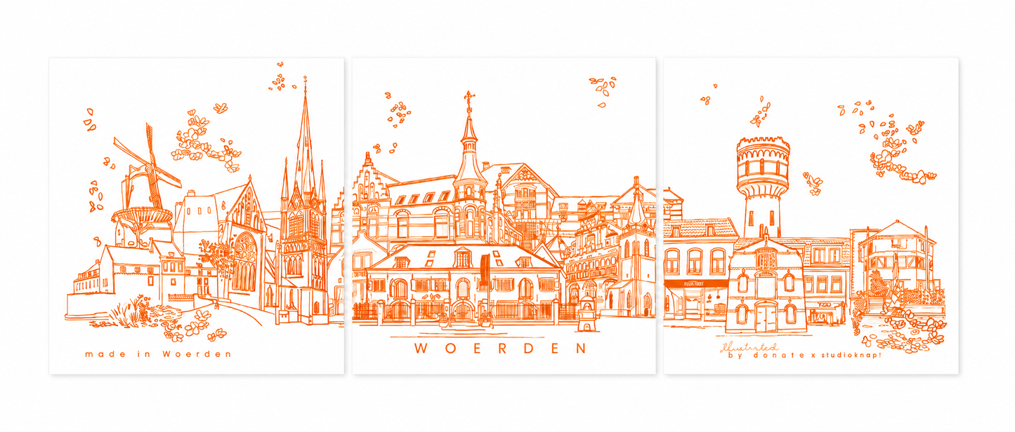 Woerden - drieluik tegels
