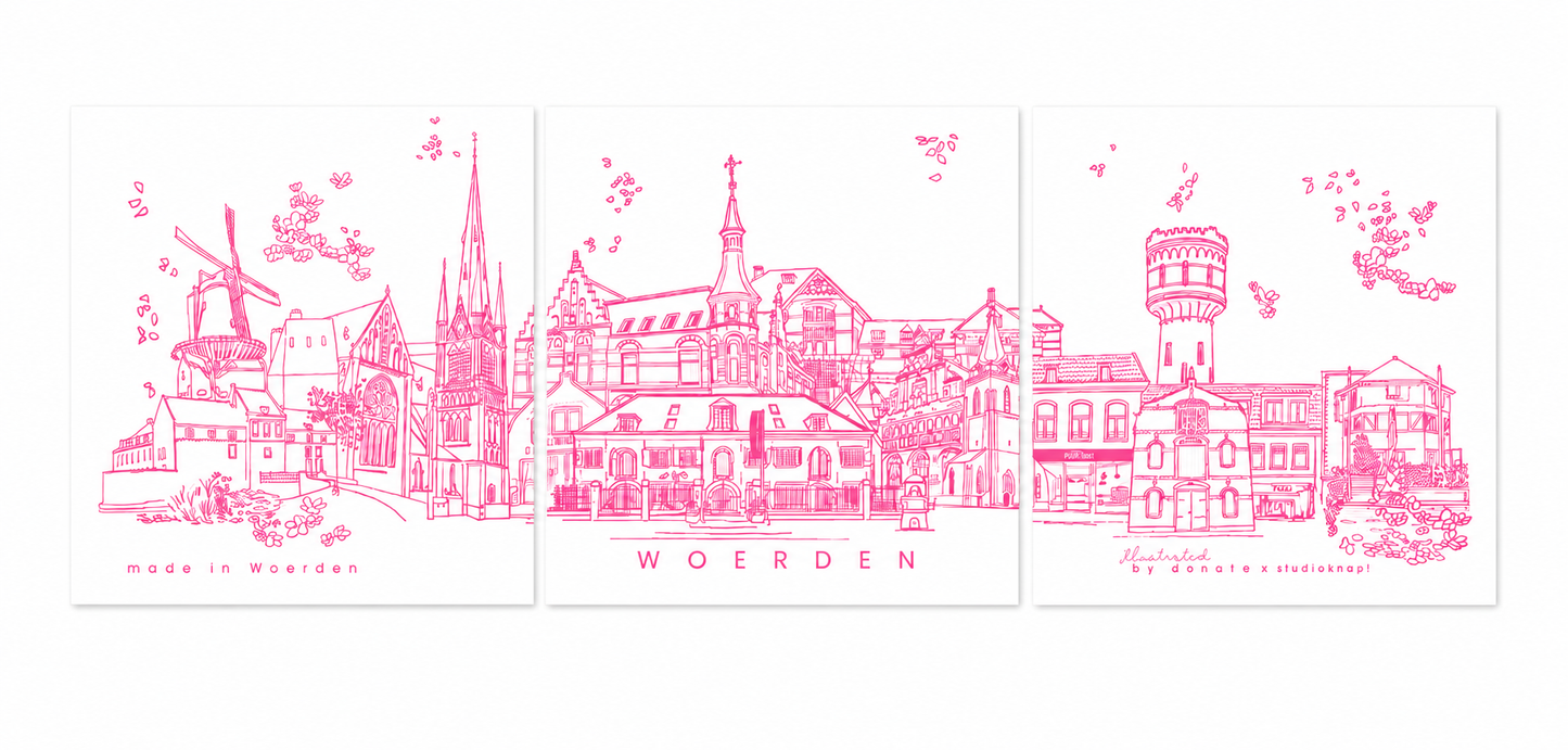 Woerden - drieluik tegels