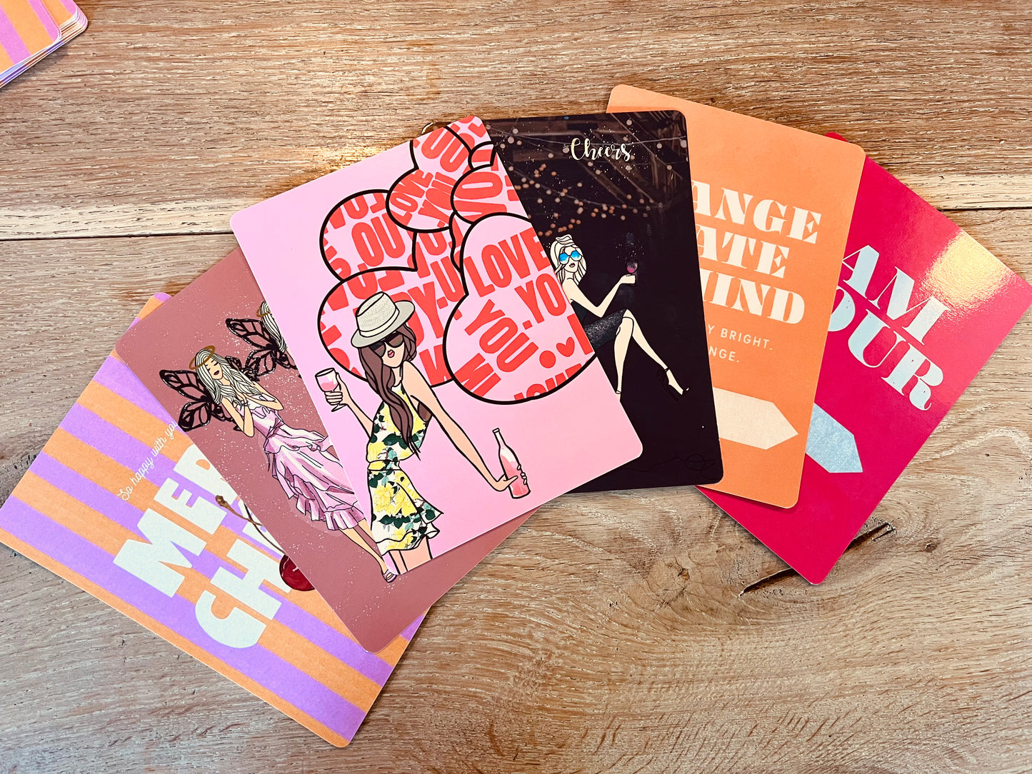 Set met 5 verschillende designs