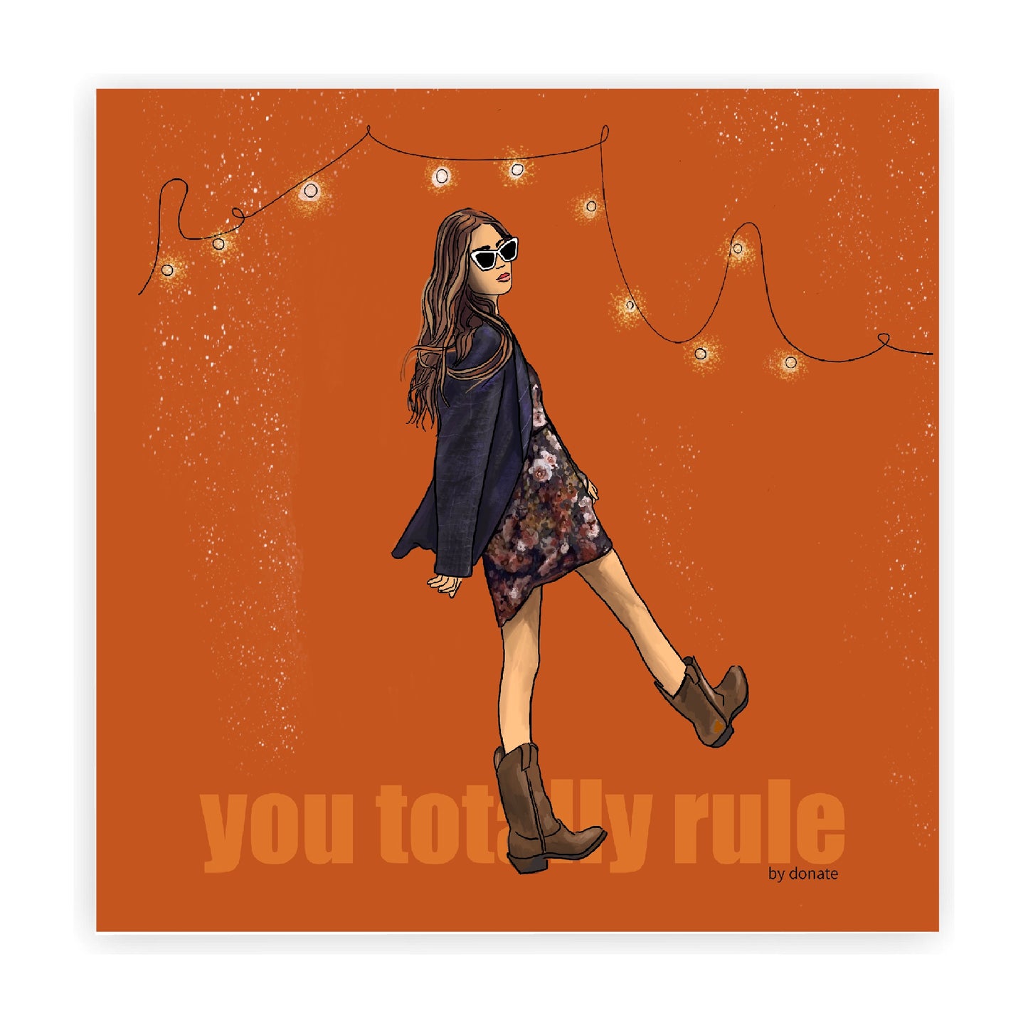 You totally rule (15x15cm)